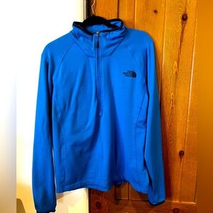 North Face Men’s Lightweight Waffle-Lined 3/4 Zip Pullover - Medium